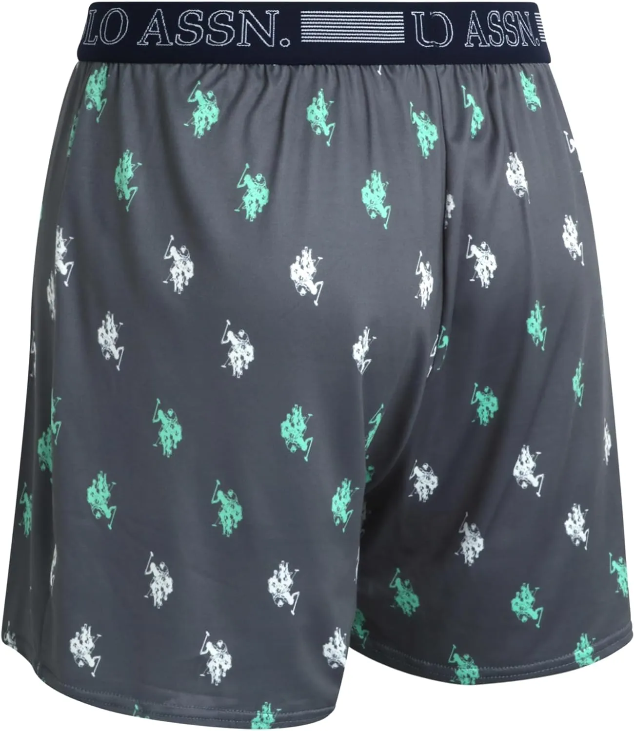 U.S. Polo Assn. Men's Underwear - 3 Pack Ultra Soft Knit Boxers with Functional Fly (S-XL)