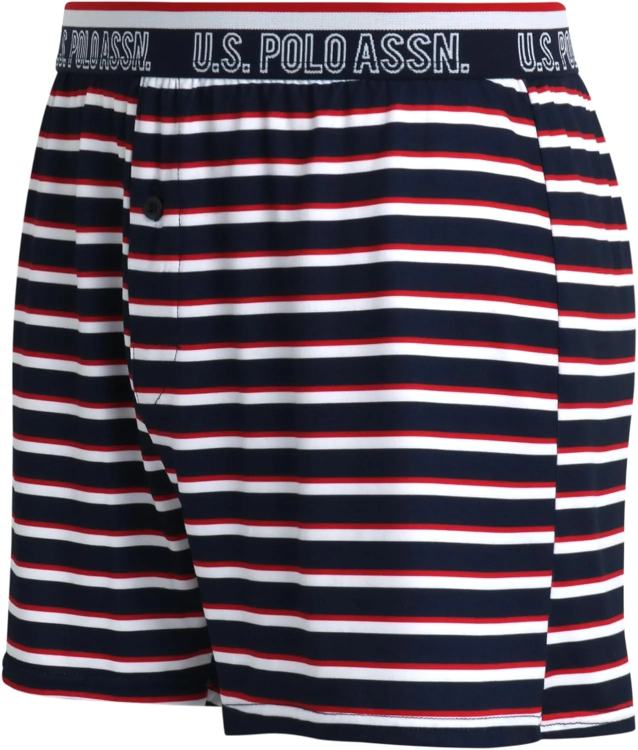 U.S. Polo Assn. Men's Underwear - 3 Pack Ultra Soft Knit Boxers with Functional Fly (S-XL)