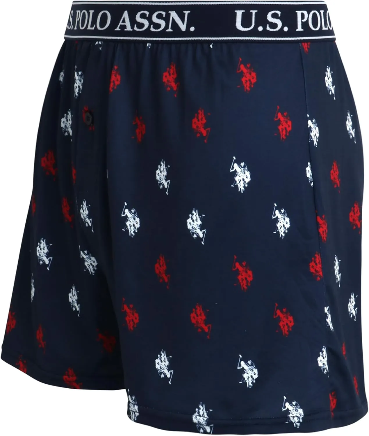 U.S. Polo Assn. Men's Underwear - 3 Pack Ultra Soft Knit Boxers with Functional Fly (S-XL)