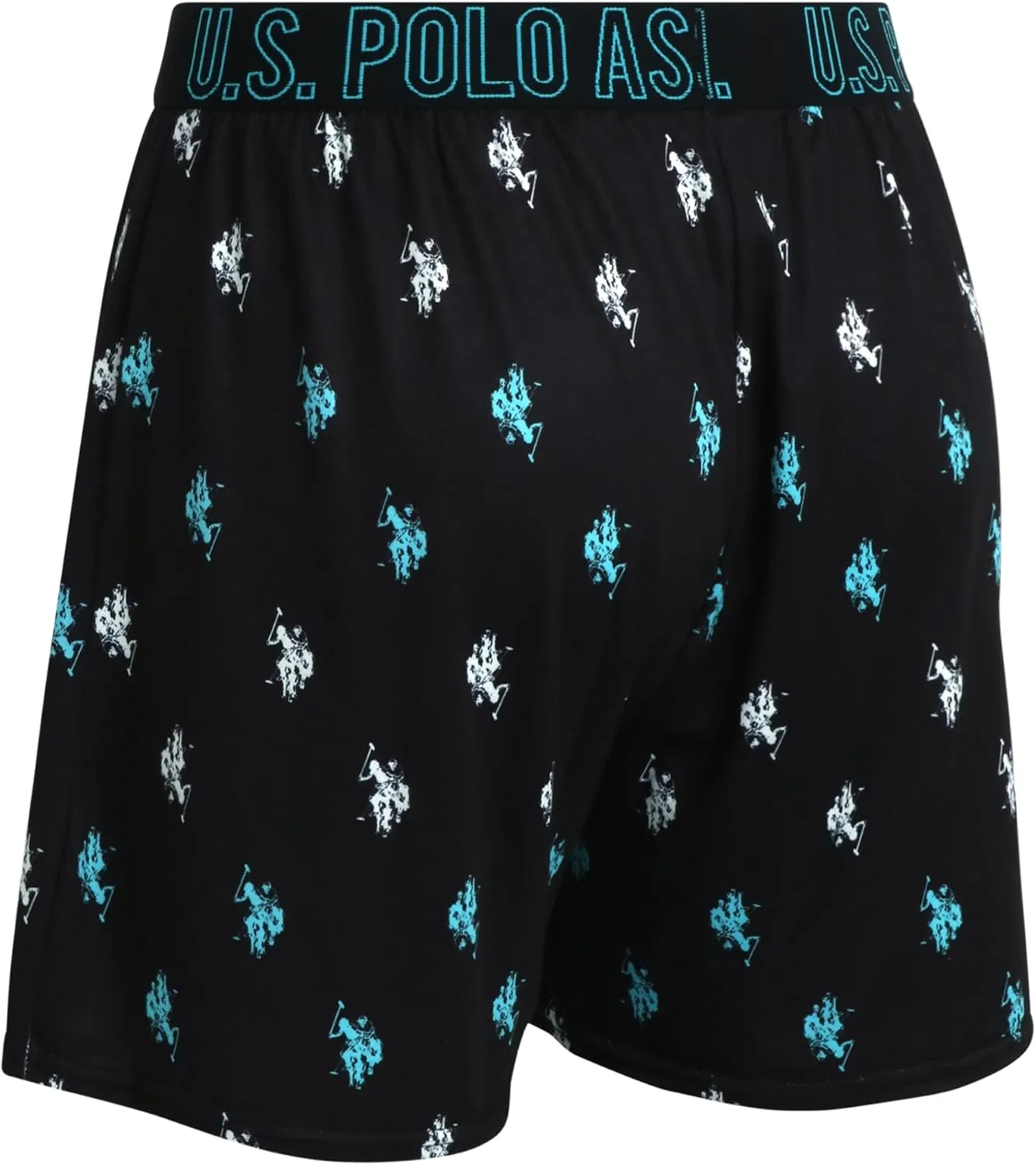 U.S. Polo Assn. Men's Underwear - 3 Pack Ultra Soft Knit Boxers with Functional Fly (S-XL)