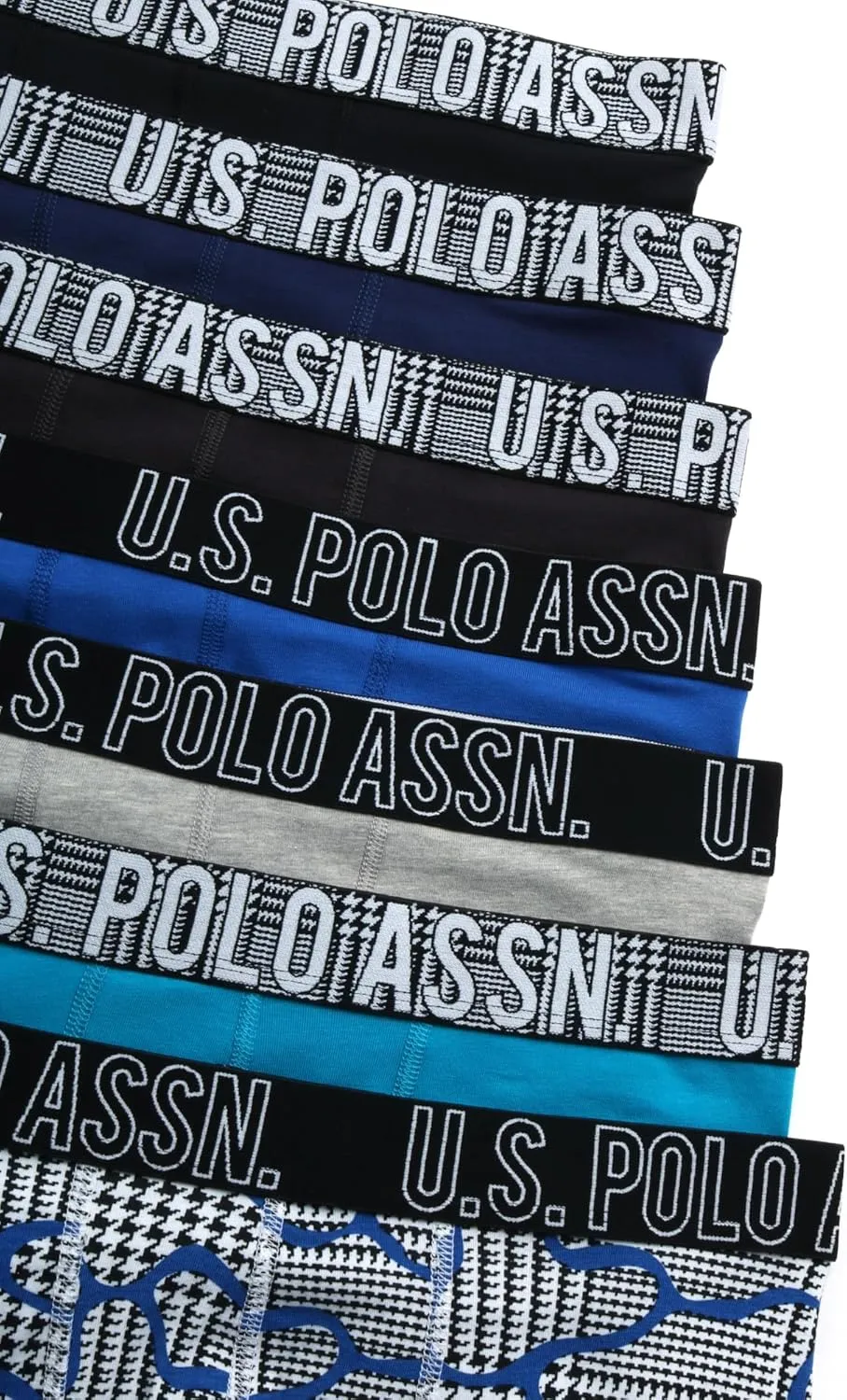 U.S. Polo Assn. Men's Underwear - Casual Stretch Boxer Briefs (7 Pack)