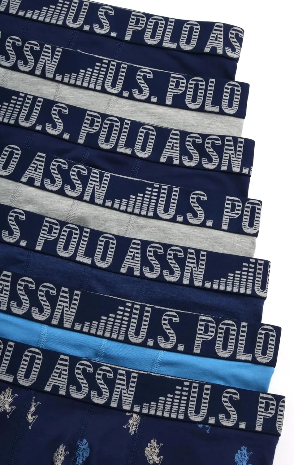 U.S. Polo Assn. Men's Underwear - Casual Stretch Boxer Briefs (7 Pack)