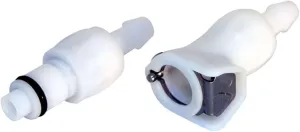USWE Quick Coupling Set - Swift Hydration Connection, Hassle-Free Water Bladder Attachment, Ideal for Outdoor Sports and Hydration Packs, Easy Removal for Quick Refills (White)
