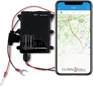 Vehicle Battery Powered GPS Tracker, Hard Wired 4G LTE Tracker, Easy Install on Car Battery, Truck, Van, Motorcycle - The Tracer