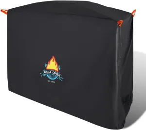 Vivicreate Waterproof BBQ Grill Cover 72 Inch Heavy Duty 600D Fabric Outdoor Barbecue Cover Weatherproof UV Protection Windproof Fits Weber Char-Broil Nexgrill Traeger Smoker Parrilla cubierta