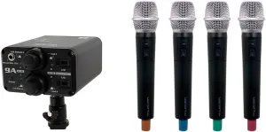 VocoPro - Portable Quad Handheld Field/Camera-Mountable Wireless Microphone System. (VCOFIELD-Quad-H2)