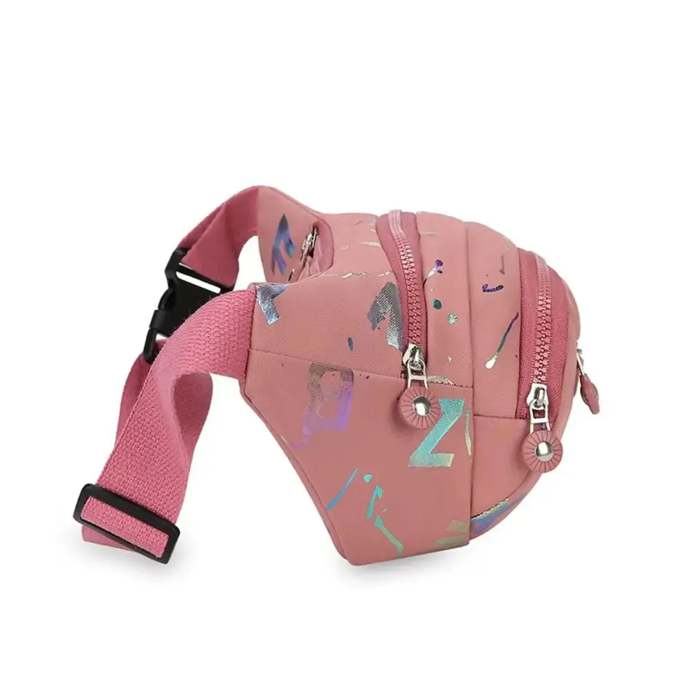 Waterproof Lightweight Fanny Pack Stamping Metallic Letters Multifunctional