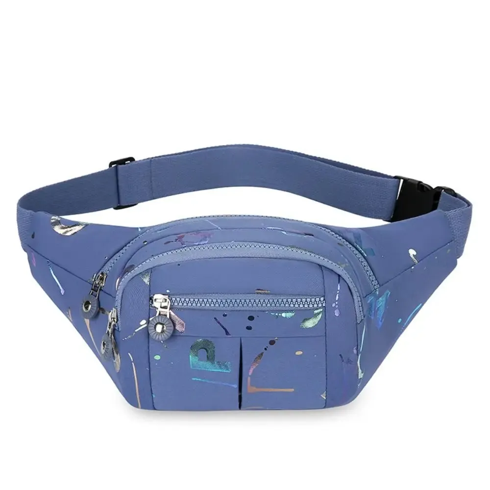 Waterproof Lightweight Fanny Pack Stamping Metallic Letters Multifunctional
