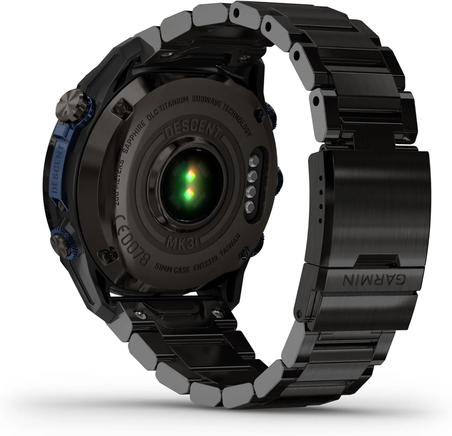 Wearable4U - Garmin Descent Mk3 & Mk3i 51 mm & 43 mm, Titanium Dive Computer - Extra-Long Strap | Up to 25 Days Battery Life, AMOLED Display, GPS Smartwatch & Gift Bundle (010-02752-13)