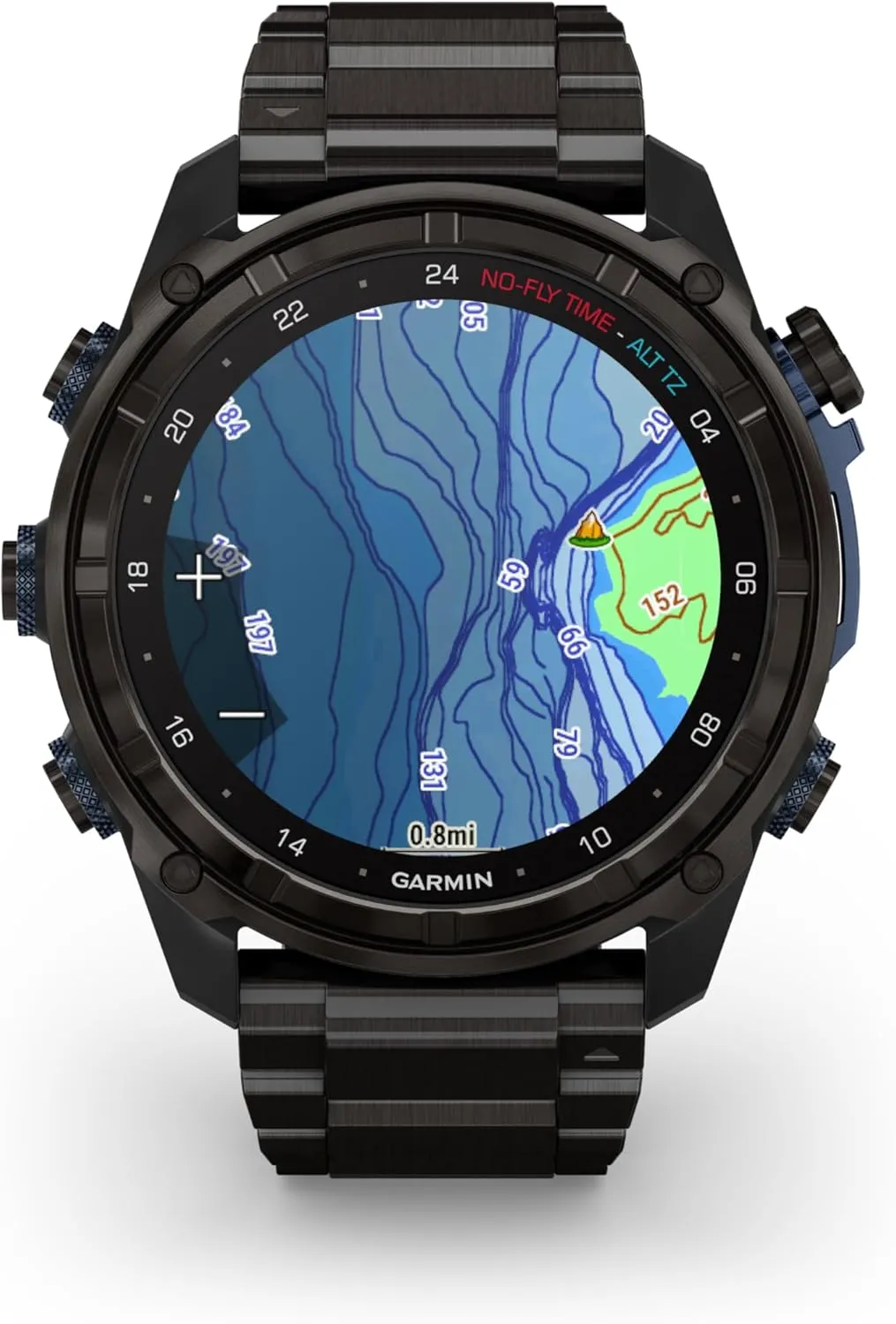 Wearable4U - Garmin Descent Mk3 & Mk3i 51 mm & 43 mm, Titanium Dive Computer - Extra-Long Strap | Up to 25 Days Battery Life, AMOLED Display, GPS Smartwatch & Gift Bundle (010-02752-13)