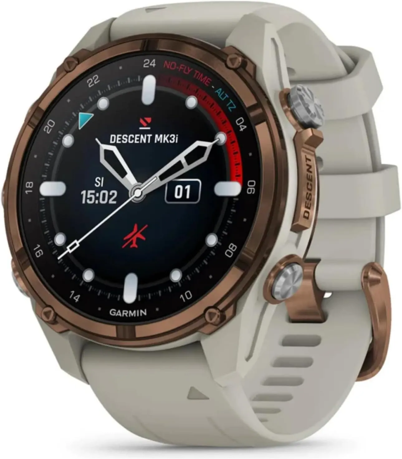 Wearable4U - Garmin Descent Mk3 & Mk3I 51 MM & 43 mm, Titanium Dive Computer - Extra-Long Strap | Up to 25 Days Battery Life, AMOLED Display, Multi-Band GPS Smartwatch & Gift Bundle (010-02753-13)