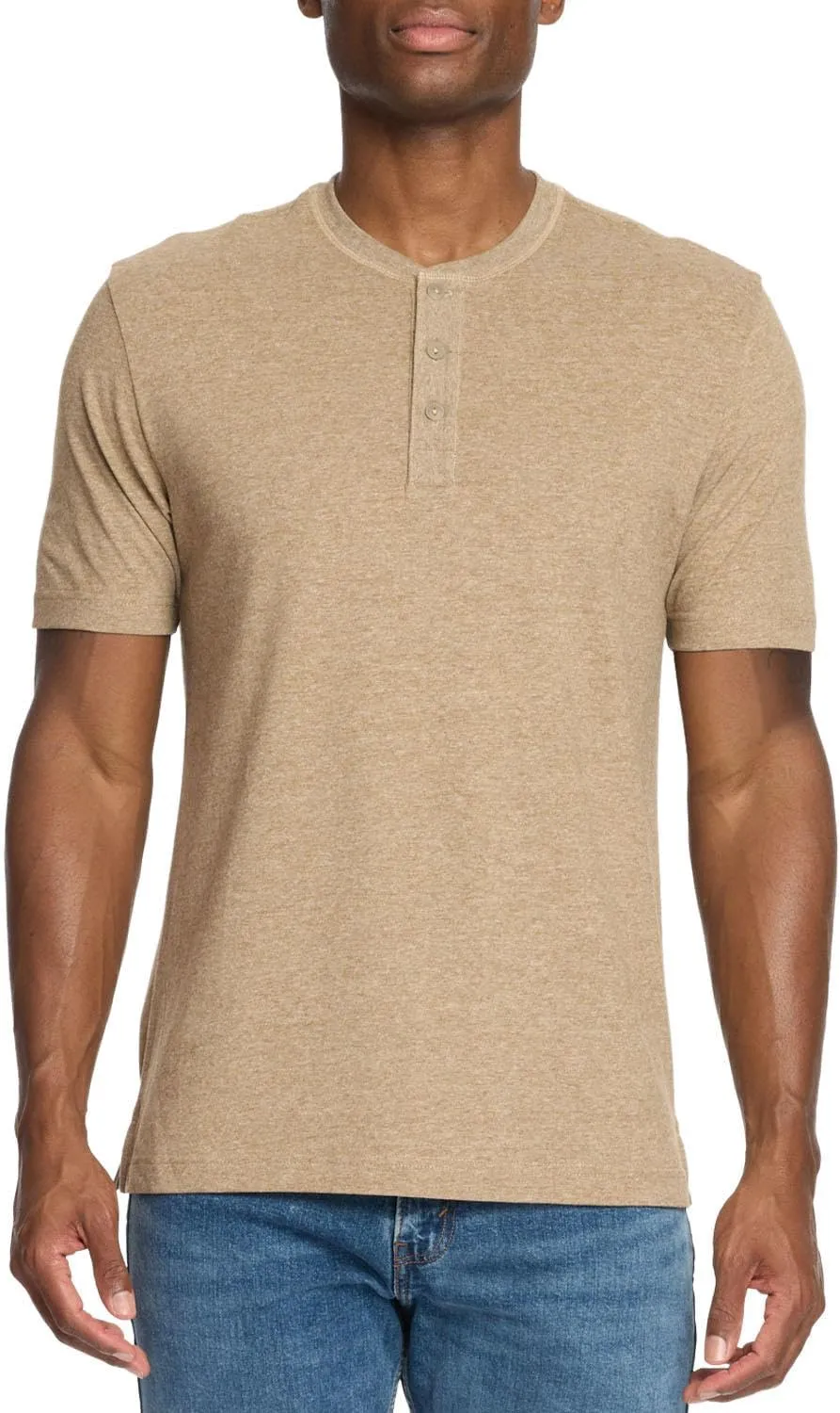 Weatherproof WP 2 Pack Short Sleeve Henley Mens Shirts, Mens Shirts Casual, Lightweight Tee