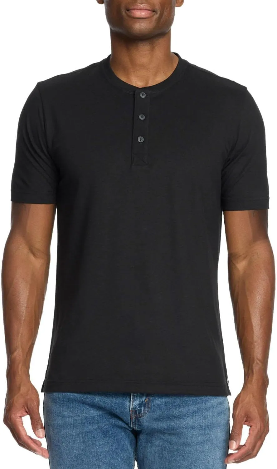 Weatherproof WP 2 Pack Short Sleeve Henley Mens Shirts, Mens Shirts Casual, Lightweight Tee