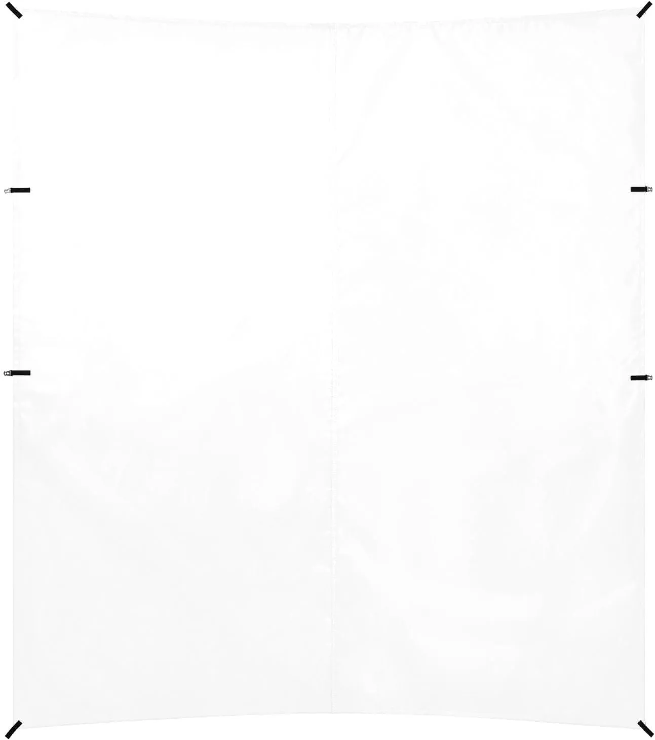 White Neutral Solid Color Pure Plain Foldable Beach Cabana UPF50  Protection Easy Setup Large Sun Shade Includes Sand Shovel, Sandbags, Stability Poles for Family Trips, Picnics & Camping
