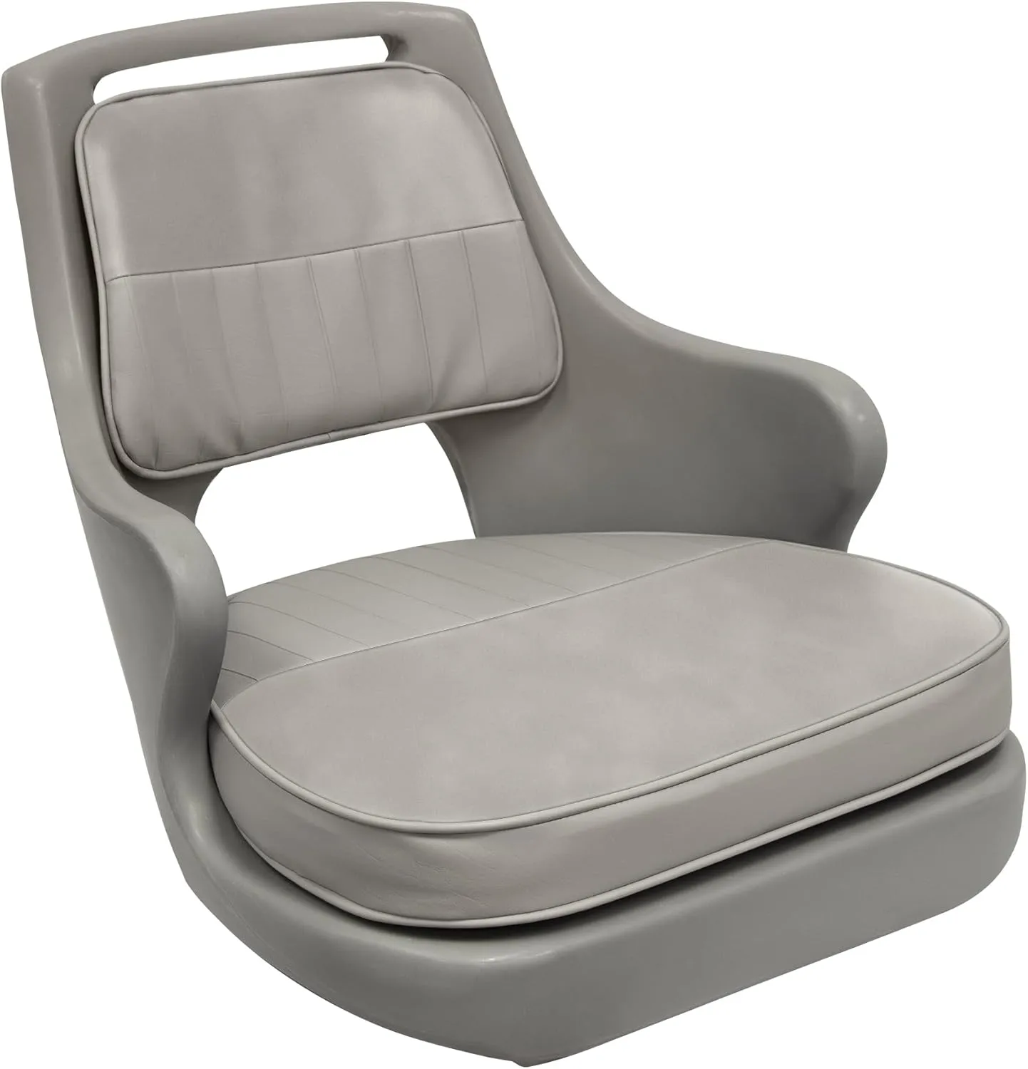 Wise 8WD015-3-717 Standard Compact Pilot Chair with Cushions and Mounting Plate, Grey/Grey