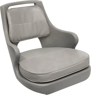 Wise 8WD015-3-717 Standard Compact Pilot Chair with Cushions and Mounting Plate, Grey/Grey