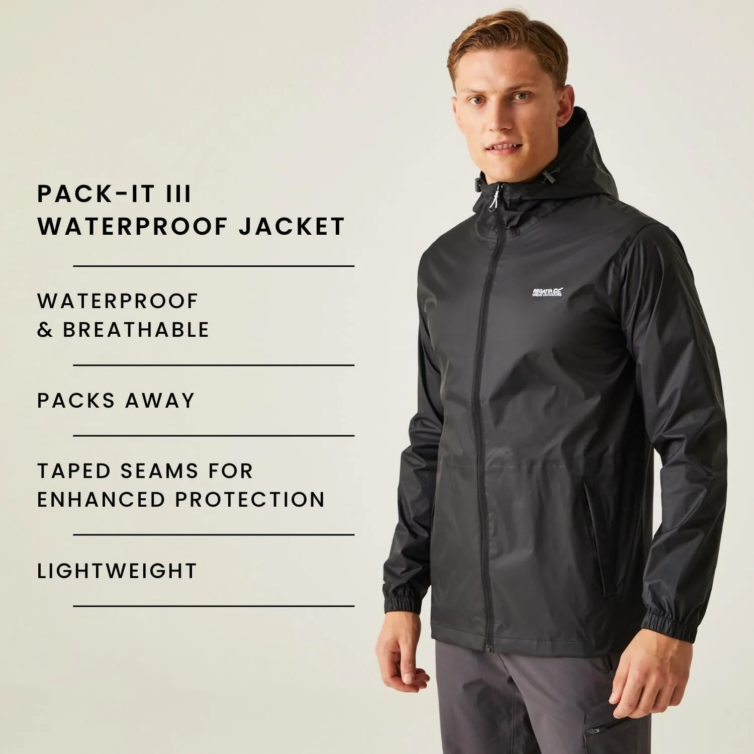 Women's Packit IT III Lightweight, Waterproof and Breathable Technical Jacket with Adjustable Hood