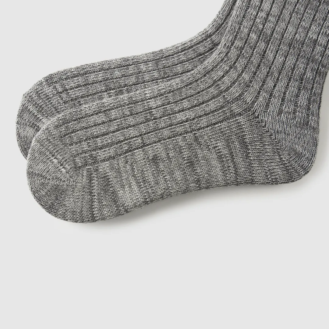 Women's Textured Lightweight Crew Socks - Gray