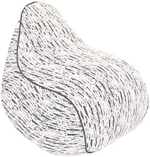 Yogibo Luxe Lounger Small Bean Bag Lounge Chair for Adults, Kids and Teens, Soft, Plush, Comfy, Sensory, Gaming Beanbag, Washable Cover, White
