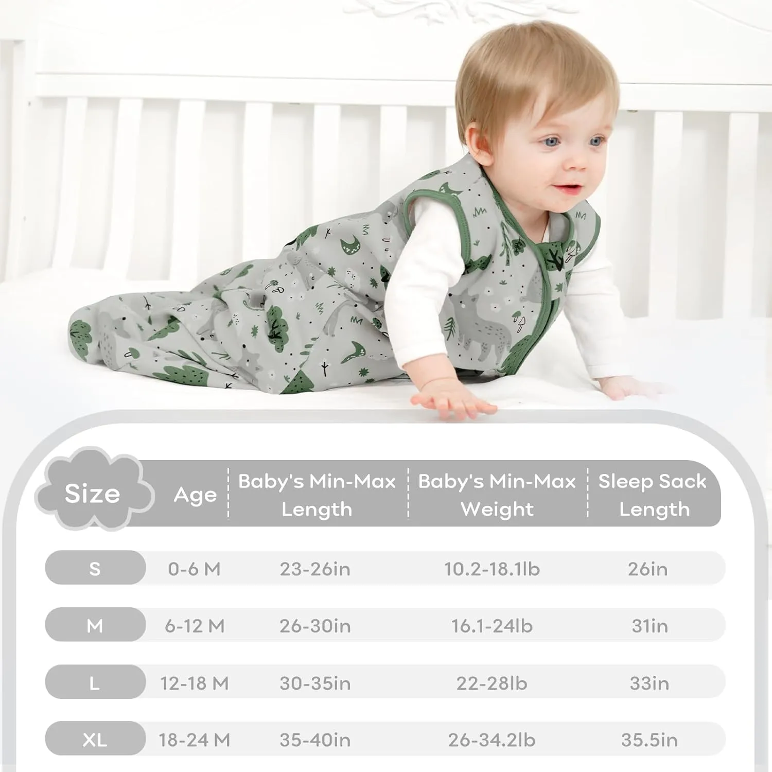 Yoofoss Baby Sleep Sack 0-6 Months Baby Wearable Blanket 100% Cotton 2-Way Zipper Toddler Sleeping Sack, 3 Pack Soft Lightweight Sleep Sacks for Babies