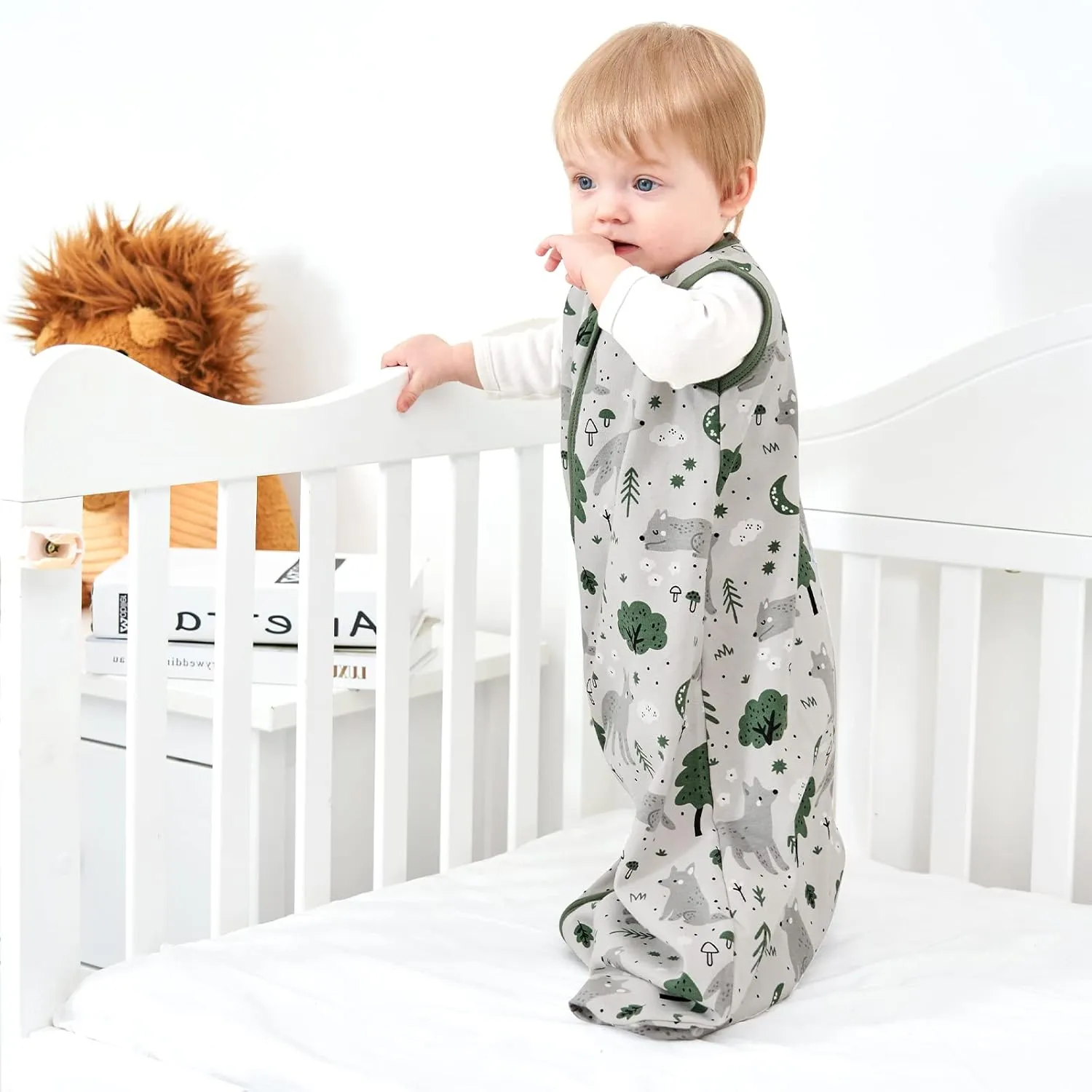 Yoofoss Baby Sleep Sack 0-6 Months Baby Wearable Blanket 100% Cotton 2-Way Zipper Toddler Sleeping Sack, 3 Pack Soft Lightweight Sleep Sacks for Babies