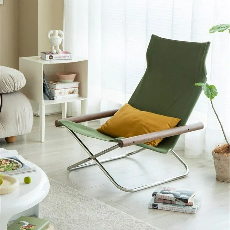 ZELDA Canva Folding Lounger Chair