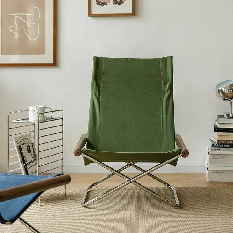 ZELDA Canva Folding Lounger Chair