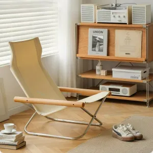ZELDA Canva Folding Lounger Chair