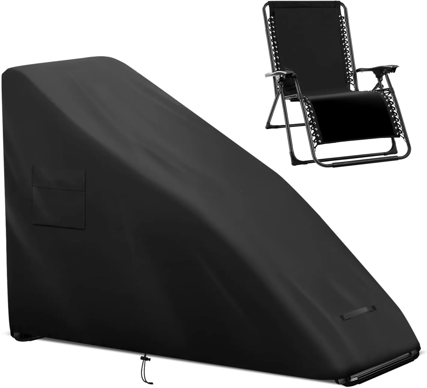 Zero Gravity Chair Cover Outdoor Folding Lawn Lounge Chair Covers 420D Oxford Waterproof Patio Furniture Protector for Folding Recliner - Beige (58x26x44 Inches)